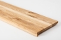 Preview: Window sill Solid Ash Hardwood with overhang , Rustic grade, 20 mm hard wax oil nature