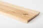 Preview: Window sill Solid Ash Hardwood with overhang Rustic grade, 20 mm hard wax oil nature white