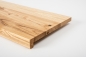 Preview: Window sill Solid Ash Hardwood with overhang Rustic grade 20 mm laquered