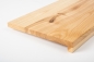 Preview: Window sill Solid Ash Hardwood with overhang Rustic grade 20 mm laquered