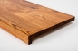 Preview: Window sill Solid Ash Hardwood with overhang Rustic grade, 20 mm cherry oiled