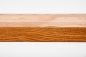 Preview: Window sill Solid Ash Hardwood with overhang Rustic grade, 20 mm cherry oiled