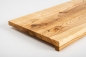 Preview: Window sill Solid Ash Hardwood with overhang Rustic grade 20 mm brushed natural oiled
