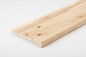 Preview: Window sill Solid Ash Hardwood with overhang Rustic grade 20 mm unfinished