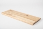 Preview: Window sill Solid Ash Hardwood with overhang Rustic grade 20 mm white oiled