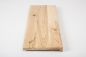 Preview: Window sill Solid Ash Hardwood with overhang Rustic grade 20 mm white oiled