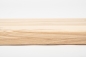 Preview: Window sill Solid Ash Hardwood with overhang Rustic grade 20 mm white oiled