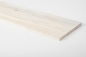 Preview: Wall Shelf Solid Ash Hardwood Rustic grade, 20 mm chalked white oiled