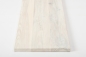 Preview: Wall Shelf Solid Ash Hardwood Rustic grade, 20 mm chalked white oiled