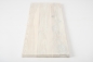 Preview: Wall Shelf Solid Ash Hardwood Rustic grade, 20 mm chalked white oiled