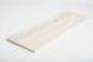 Preview: Wall Shelf Solid Ash Hardwood Rustic grade, 20 mm chalked white oiled