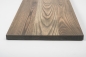 Preview: Wall Shelf Solid Ash Hardwood Rustic grade, 20 mm graphite oiled