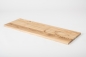 Preview: Wall Shelf Solid Ash Hardwood Rustic grade, 20 mm hard wax oil nature white
