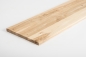 Preview: Wall shelf Solid Ash Hardwood, Rustic grade, 20 mm brushed unfinished