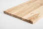 Preview: Wall shelf Solid Ash Hardwood, Rustic grade, 20 mm brushed unfinished