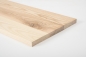 Preview: Wall Shelf Solid Ash Hardwood Rustic grade, 20 mm white oiled