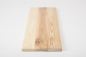 Preview: Wall Shelf Solid Ash Hardwood Rustic grade, 20 mm white oiled