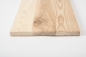 Preview: Wall Shelf Solid Ash Hardwood Rustic grade, 20 mm white oiled