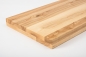 Preview: Stair tread Solid Ash Hardwood , Rustic grade, 40 mm, lacquered