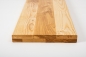 Preview: Stair tread Solid Ash Hardwood , Rustic grade, 40 mm, Natural oiled