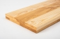 Preview: Stair tread Solid Ash Hardwood , Rustic grade, 40 mm, Natural oiled