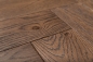 Preview: Solid Parquet Chevron Hungarian herringbone 60° Oak Rustic 16/22 mm