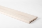 Preview: Stair tread Solid beech window sill  DL 20mm chalked white oiled