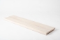 Preview: Stair tread Solid beech window sill  DL 20mm chalked white oiled