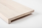 Preview: Stair tread Solid beech window sill  DL 20mm chalked white oiled