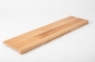 Preview: Stair tread Solid beech window sill  DL 20mm lacquered