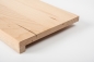 Preview: Window sill Solid beech Hardwood with overhang Rustic grade 20 mm unfinished