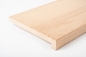 Preview: Window sill Solid beech Hardwood with overhang Rustic grade 20 mm unfinished