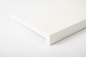 Preview: Window sill Solid beech DL 20mm white laquered RAL9010