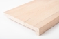 Preview: Stair tread Solid beech window sill DL 20mm white oiled