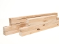 Preview: Lamellen 24x60 mm Berken Rustiek Massief 40-200 cm Knutselhout Stroken