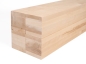 Preview: Glulam birch beam A/B 100x100 mm untreated, square timber, solid wood