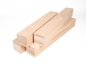 Preview: Glulam birch beam A/B 100x100 mm untreated, square timber, solid wood