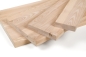 Preview: Solid wood edge glued panel Ash A/B 45 mm, full stave lamellas with random widths, customized DIY