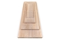 Preview: Solid wood edge glued panel Ash A/B 45 mm, full stave lamellas with random widths, customized DIY