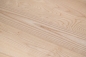 Preview: Solid wood edge glued panel Ash A/B 45 mm, full stave lamellas with random widths, customized DIY