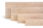 Preview: Solid wood edge glued panel Ash A/B 45 mm, full stave lamellas with random widths, customized DIY