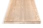 Preview: Solid wood edge glued panel Ash A/B 45 mm, full stave lamellas with random widths, customized DIY
