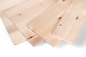 Preview: Verlijmd Paneel Berken Rustiek 20 mm DL doorlopend vallende latten, DIY aanpasbaar, Werkblad, Tafelblad timmerplaten