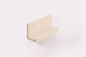 Preview: Wall Shelf Solid Oak Hardwood with hangers 20 mm, Length: 400mm prime grade chalked white oiled