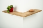 Preview: Corner shelf with connector Oak rustic 20mm Width: 400mm untreated