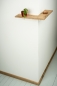Preview: Corner shelf with connector Oak rustic 20mm Witdh: 250mm untreated