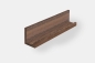 Preview: Wall shelf Solid smoked Oak Hardwood with hangers 20 mm, Length: 600mm prime grade nature oiled