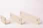 Preview: Set of 3 shelves Solid Oak Hardwood  20 mm, prime grade chalked white oiled