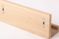 Preview: Wall shelf Solid Oak Hardwood shelf with hangers 20 mm grade hard wax oil nature white