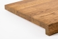 Preview: Stair Tread Window Sill Shelf Oak Rustic 20 mm, full stave lamella DL, knots brown filled, antique oil, 20x250x900 mm